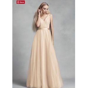 Champagne Vera Wang Gown/Bridesmaids Dress